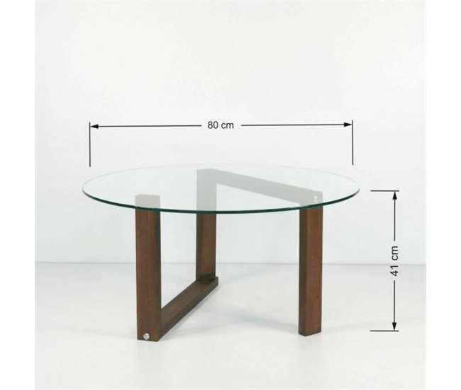 Conforama Mesa De Café Dimmobil Mesa De Centro Baja Revistero Para Sofá Estante De La Sala De Estar 80x80h41 Cm Nuez