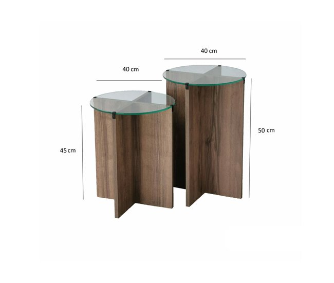 Conforama Mesa De Café Dlancion Mesa De Centro Baja Revistero Para Sofá Estante De La Sala De Estar 40x40h60 Cm Nuez