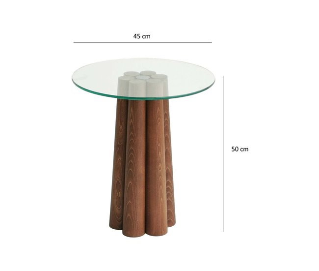 Conforama Mesa De Café Dperr Mesa De Centro Baja Revistero Para Sofá Estante De La Sala De Estar 45x50h50 Cm Nuez
