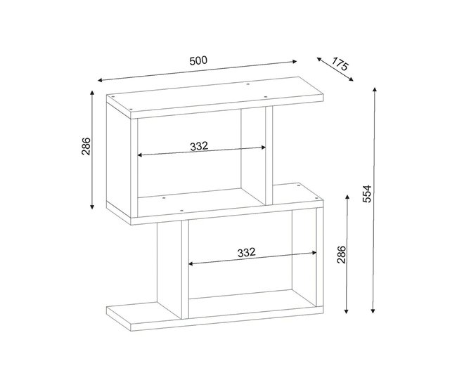 Conforama Mesa De Café Dpezzell Mesa De Centro Baja Revistero Para Sofá Estante De La Sala De Estar 50x18h55 Cm Blanco