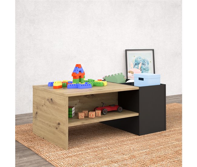 Conforama Mesa De Centro Con Cubo De Almacenaje PLAY