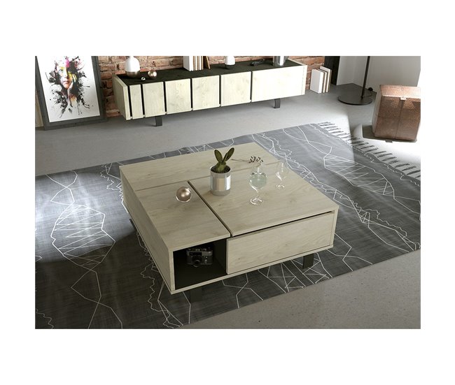 Conforama Mesa De Centro Con Tablero Elevable RUSH - Fabricación Francesa