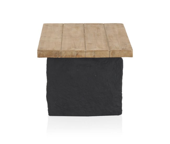 Conforama Mesa De Centro De Muelle De Madera Con Base De Poliresina Mgo