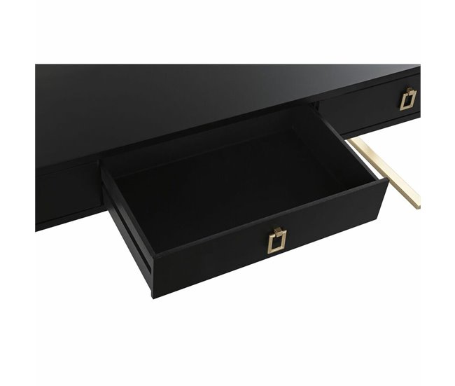 Conforama Mesa De Centro DKD Home Decor 150 X 36 X 48 Cm Metal Madera Aluminio
