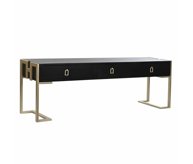 Conforama Mesa de Centro DKD Home Decor 150 x 36 x 48 cm Metal Madera Aluminio