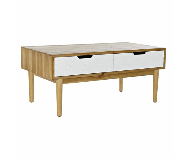Conforama Mesa de Centro DKD Home Decor Abeto (105 x 55 x 46 cm)
