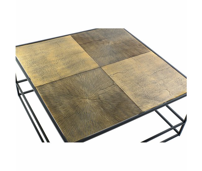 Conforama Mesa De Centro DKD Home Decor Aluminio Plástico 80 X 80 X 41 Cm