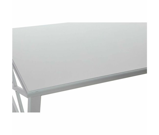 Conforama Mesa De Centro DKD Home Decor Blanco Madera (108 X 48 X 56 5 Cm)