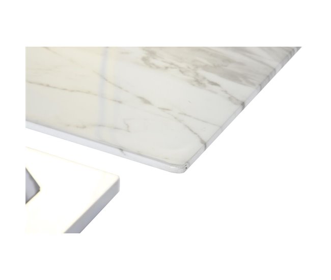 Conforama Mesa De Centro DKD Home Decor Cristal Acero 120 X 60 X 42 Cm