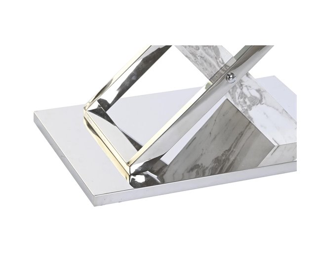 Conforama Mesa De Centro DKD Home Decor Cristal Acero 120 X 60 X 42 Cm