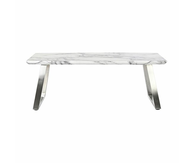 Conforama Mesa De Centro DKD Home Decor MDF Acero (120 X 60 X 44 Cm)