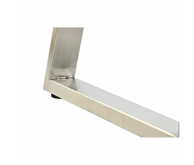 Conforama Mesa De Centro DKD Home Decor MDF Acero (120 X 60 X 44 Cm)