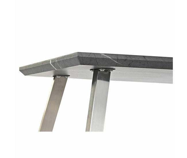 Conforama Mesa De Centro DKD Home Decor MDF Acero (120 X 60 X 44 Cm)
