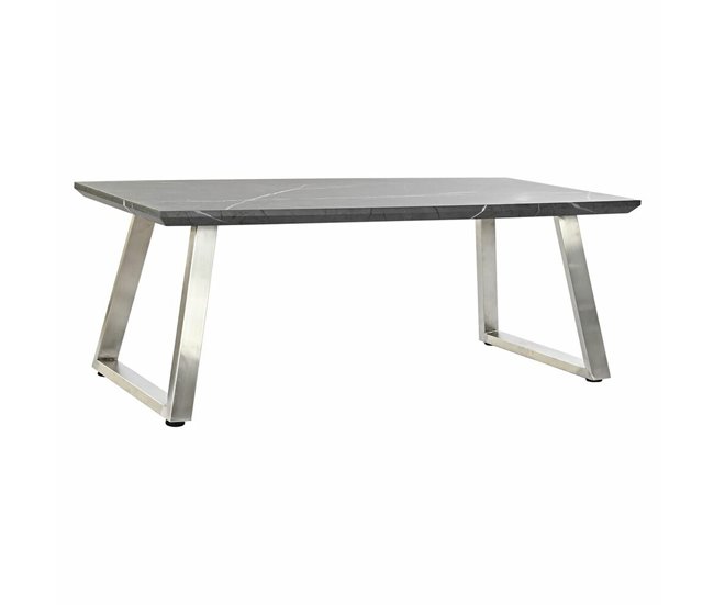 Conforama Mesa de Centro DKD Home Decor MDF Acero (120 x 60 x 44 cm)