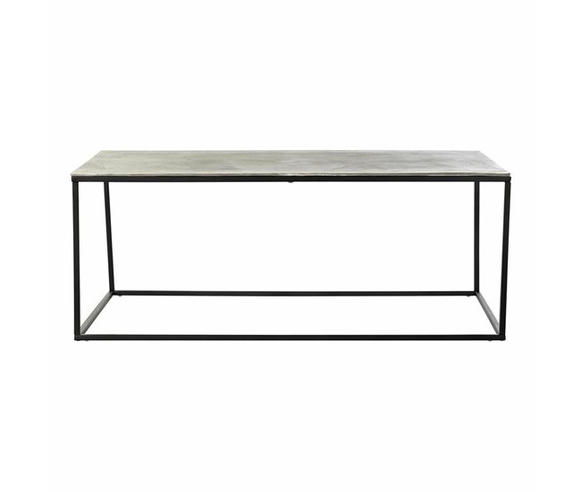 Conforama Mesa De Centro DKD Home Decor Metal Aluminio (111 7 X 61 X 43 Cm)