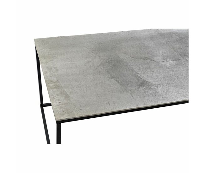 Conforama Mesa De Centro DKD Home Decor Metal Aluminio (111 7 X 61 X 43 Cm)