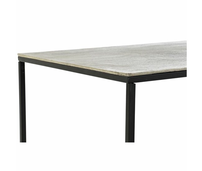 Conforama Mesa De Centro DKD Home Decor Metal Aluminio (111 7 X 61 X 43 Cm)