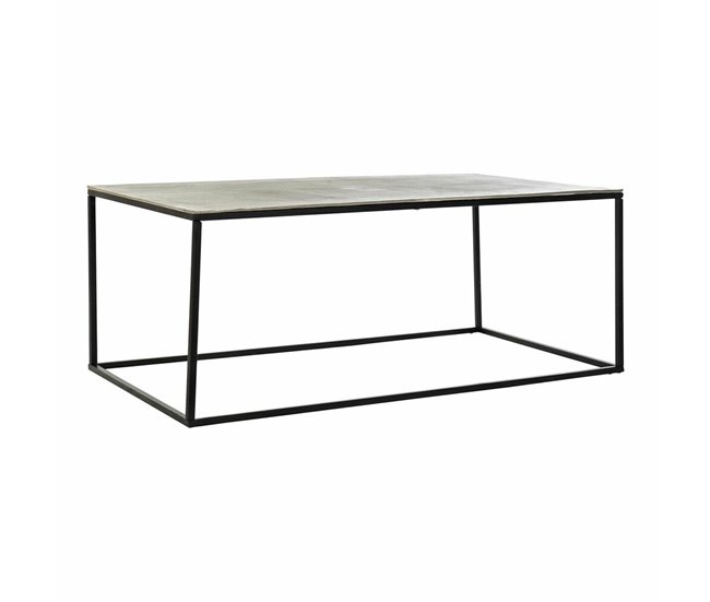 Conforama Mesa de Centro DKD Home Decor Metal Aluminio (111 7 x 61 x 43 cm)