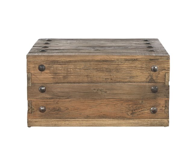 Conforama Mesa De Centro DKD Home Decor Pino Madera Reciclada 78 X 59 X 41 Cm