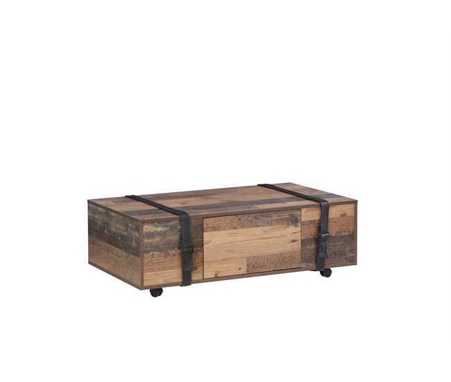 Conforama Mesa De Centro NELLEKE Vintage Antiguo 110x35x60cm