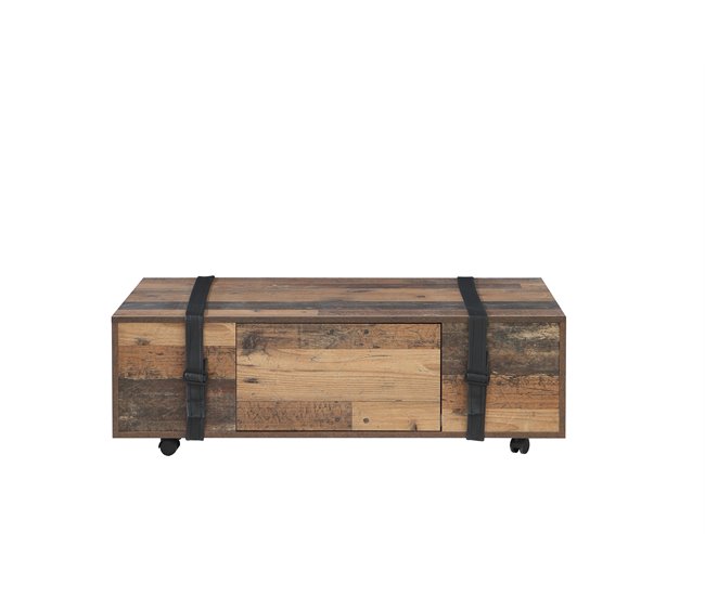 Conforama Mesa de centro NELLEKE vintage antiguo 110x35x60cm