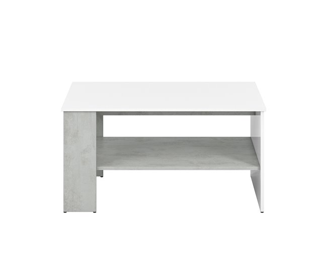 Conforama Mesa De Centro Orion Blanca Y Efecto Concreto