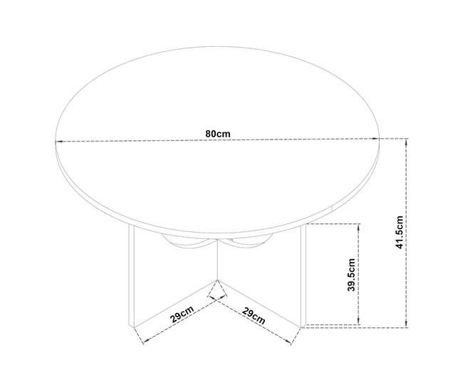 Conforama Mesa De Centro Rindal 80x41 5 Cm - Efecto Roble [en.casa]