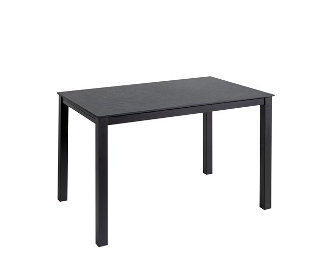 Conforama Mesa De Cocina ALICE II Fija Cerámica 100x60cm Antracita