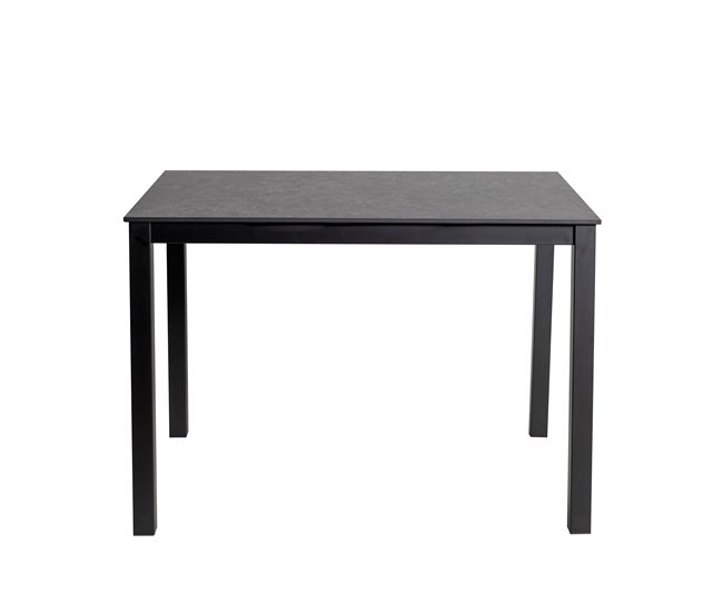 Conforama Mesa de cocina ALICE II fija cerámica 100x60cm antracita