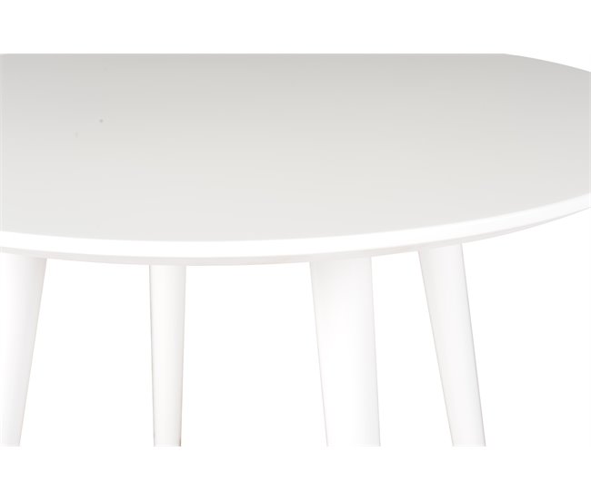 Conforama Mesa De Cocina ARO Fija MDF 80x80cm Blanca