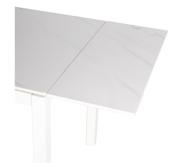 Conforama Mesa De Cocina DIAMOND II Extensible Cerámica 110/170x70cm Blanca