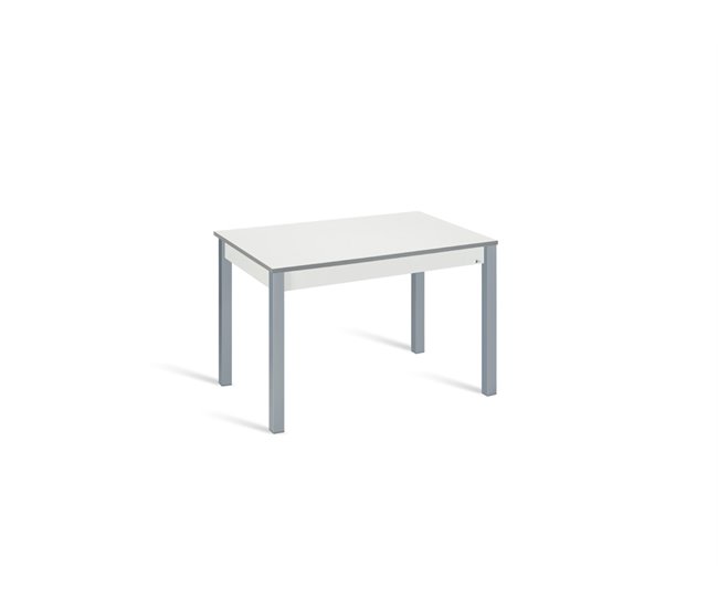 Conforama Mesa de cocina extensible B-EXTENS BLANCA 100(145)x60cm