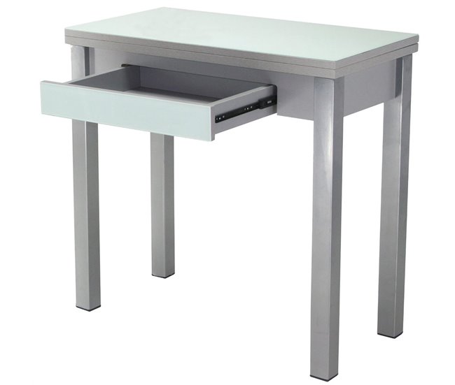 Conforama Mesa De Cocina Extensible CONFOR LIBRO Blanca