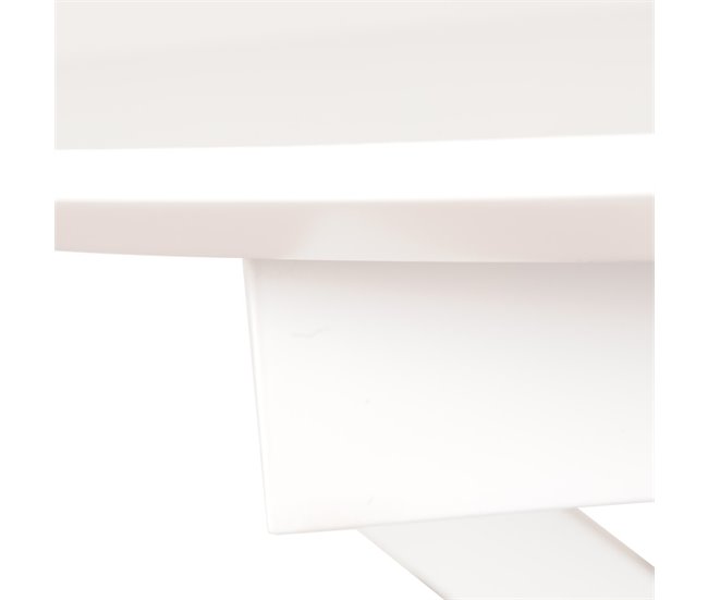 Conforama Mesa De Cocina Extensible ELIPSE 100/130x100cm Blanca