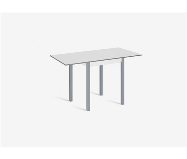 Conforama Mesa De Cocina Extensible Libro Alta B-BOOK BLANCA 80(160)x80cm