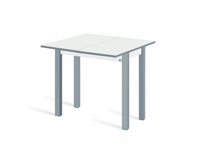 Conforama Mesa De Cocina Extensible Libro B-BOOK BLANCA 80x40(80)cm