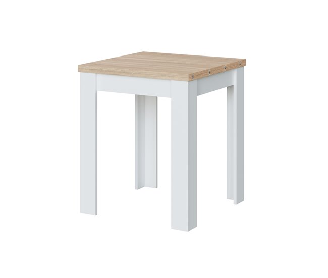 Conforama Mesa De Cocina Extensible VERNA Natural Y Blanco