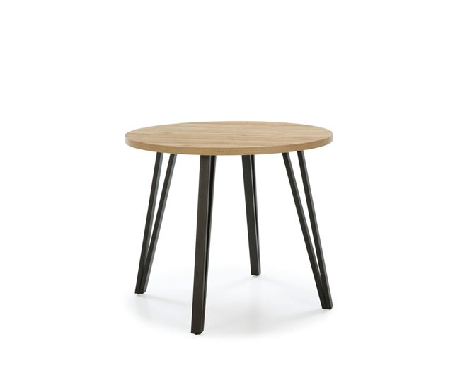 Conforama Mesa de cocina fija XANA de diámetro 90cm