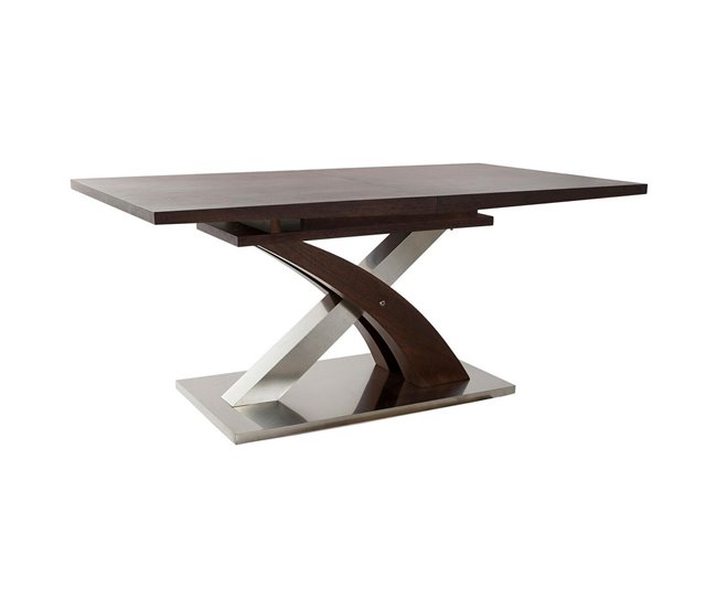 Conforama Mesa De Comedor DKD Home Decor Acero MDF (160 X 90 X 77 Cm)