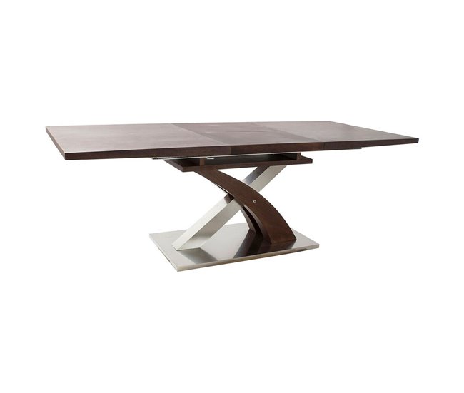 Conforama Mesa de Comedor DKD Home Decor Acero MDF (160 x 90 x 77 cm)