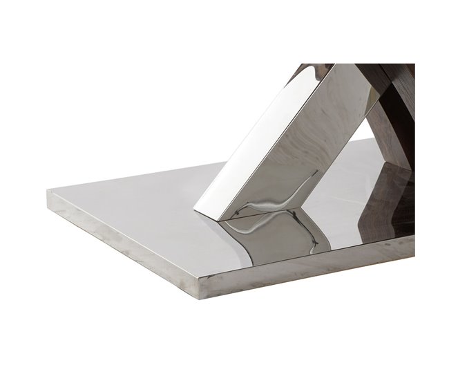 Conforama Mesa De Comedor DKD Home Decor Madera Acero 120 X 60 X 43 5 Cm