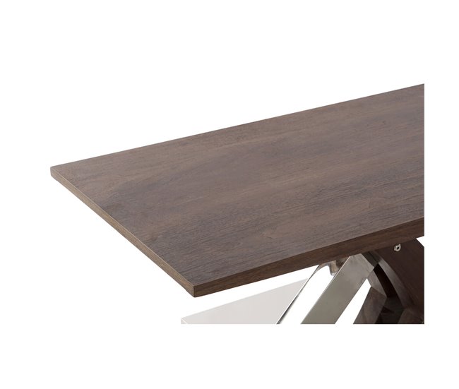 Conforama Mesa De Comedor DKD Home Decor Madera Acero 120 X 60 X 43 5 Cm