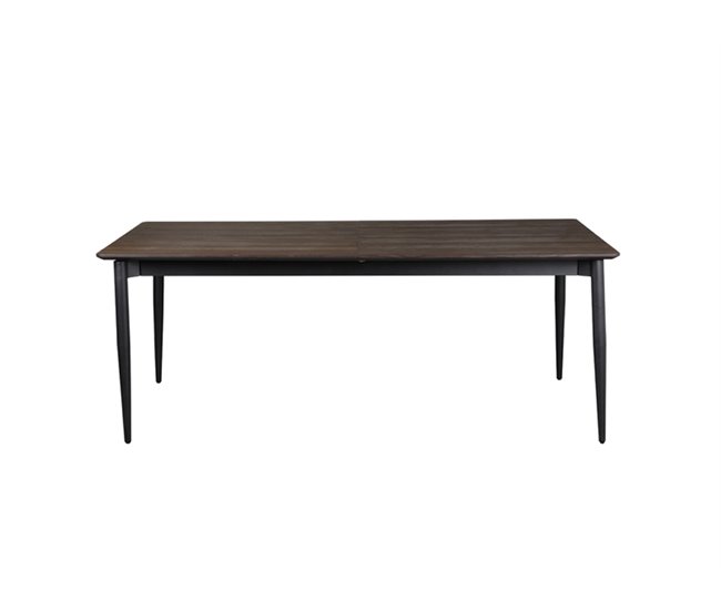 Conforama Mesa de comedor extensible marrón OLYMPIA