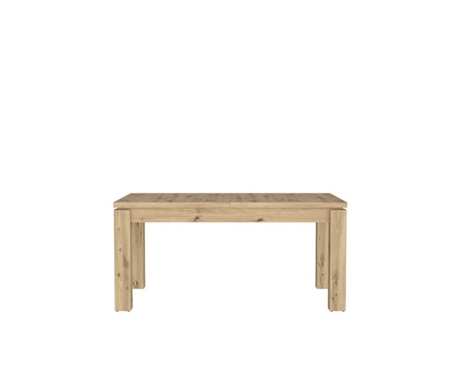Conforama Mesa de comedor extensible roble artisán AREZZO