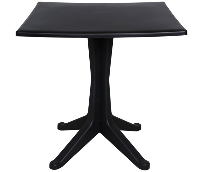 Conforama Mesa De Exterior Dmondel Estante Cuadrado Fijo Mesa De Jardín Multiusos 100% Made In Italy 70x70h72 Cm Antracita