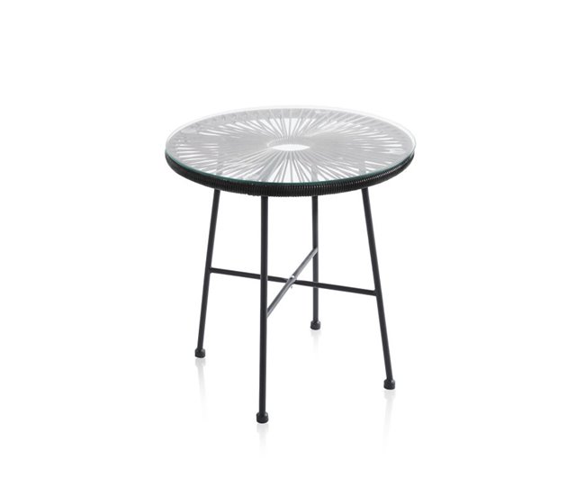 Conforama Mesa De Exterior Jone Negro 50 X 52 5 X Cm