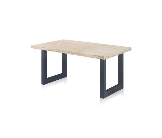 Conforama Mesa De Exterior Masi Roble Salvaje - Antracita 160 X X 76 Cm