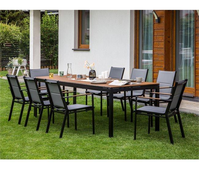 Conforama Mesa De Jardín Derivado De Madera Madera Clara TOFANE