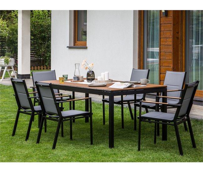 Conforama Mesa De Jardín Derivado De Madera Madera Clara TOFANE