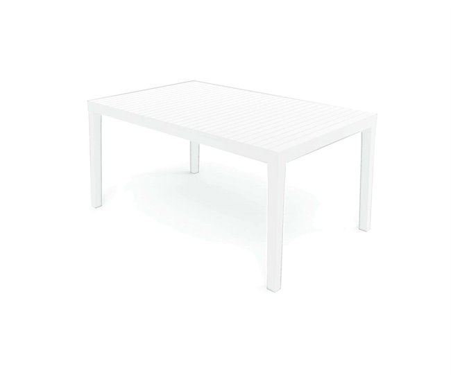 Conforama Mesa De Jardín Dmica Mesa De Comedor Extensible Rectangular Mesa De Jardín Extensible 100% Made In Italy 150x90h72 Cm Blanco